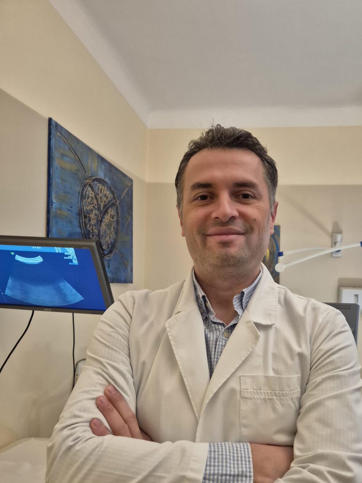 Dr. Vlatko Spasenoski in the examination room